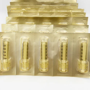 

0.5ml 50pcs Syringe and Medicine needle Ampoule head for hyaluron gun hyaluron pen High Pressure wrinkle removal water syringe