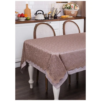 

Set of Tablecloth and Naperon Mocha 160 * 220 cm Home and kitchen products