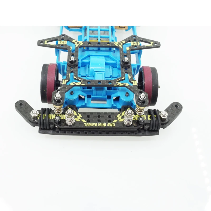home made tamiya mini 4wd part carbon hanging front body lantern light weight dumper plate for MS MSL chassis 1/32 scale model 5