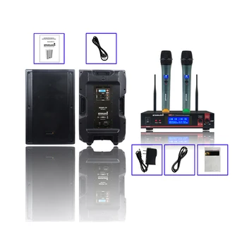 

STARAUDIO 15 Inch 4500W PA DJ DSP Speaker Stage Active Powered Audio KTV Speaker 2CH UHF Wireless Handheld Microphone SDSP-15