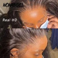 SKINLIKE Real HD Lace Front Perruques Kinky Straight 250% 13x4 Perruques frontales complètes Perruques de cheveux humains Péruvien Yaki Straight Melt Skins 4