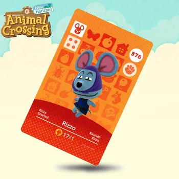 

376 Rizzo Animal Crossing Card Amiibo Cards Work for Switch NS 3DS Games