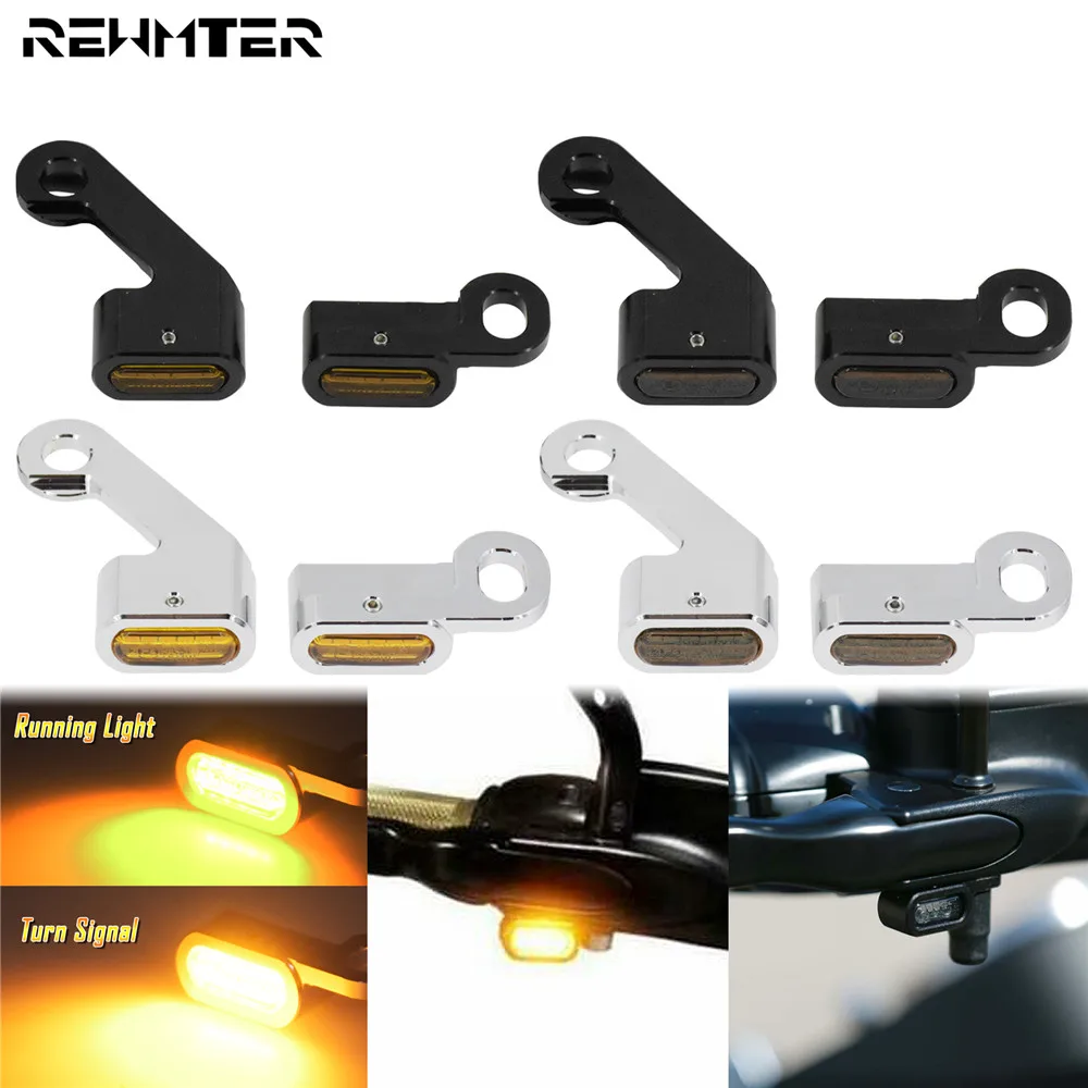 MotorcycleMiniLEDTurnSignalsIndicatorsRunningBlinkerAmberLight