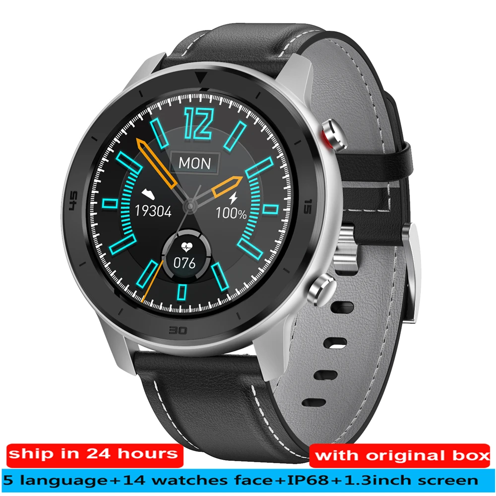leather black 02 DT78 Смарт-часы для мужчин фитнес-трекер для женщин беспроводные устройства IP68 Смарт-часы пульсометр наручные часы KSR914 Смарт-часы VS DT98 - Цвет: leather black 02