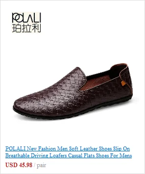 POLALI/Коллекция года; Цвет черный, коричневый, белый; мужские кожаные туфли; Мужские модельные туфли с острым носком; высококачественные официальные мужские сандалии без застежки с вырезами