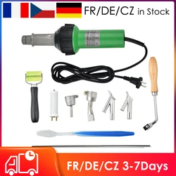 Pistolet à Air chaud électronique 220V 1600W 50Hz, soudage du plastique, torche de soudage, Kit d'outils chauds thermiques + vitesse, buse, rouleau, Machine à souder 