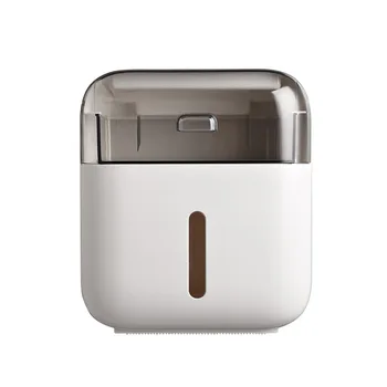 

New Bathroom Waterproof Tissue Box Plastic Toilet Paper Holder Wall Mounted Storage Box Double Layer Napkin Organizer Shelf WC