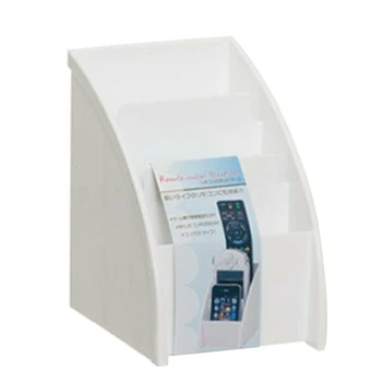 

3 Grid White DVD Air Conditioner Holder TV Remote Control Holder Storage Case Box
