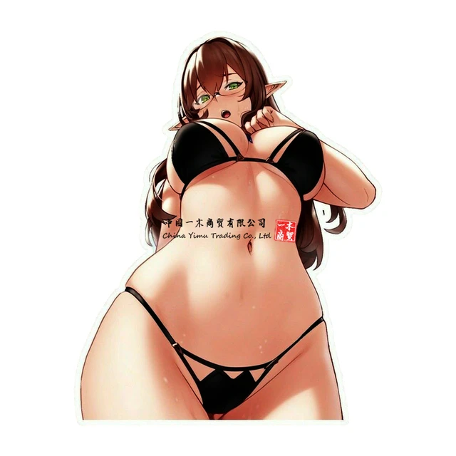 Anime Girls Big Boobs Breasts Bikini Skimpy Ecchi Sticker 2 Pack Vinyl  Decal - Car Stickers - AliExpress