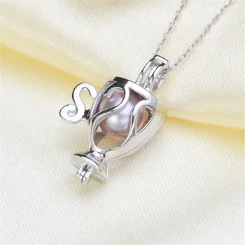 

Retro Style Metal 925 Sterling Silver Plating Karat Gold Tone Bail Connector Pearl Bead Caps Diy Pearl Jewelry Accessories