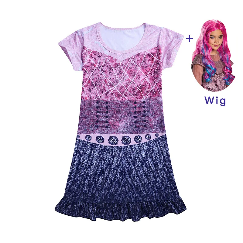 Clothing and wigs Маскарадные костюмы «Мэл Берта Одри»+ перчатки для париков; костюмы на Хэллоуин для детей; нарядные вечерние костюмы для фантазий; комбинезоны - Цвет: Clothing and wigs
