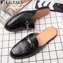 Кожаные тапочки; Мужская обувь; пляжные сандалии для мужчин; zapatos de los hombres zapatillas; дизайнерские шлёпанцы; модная пляжная обувь; шлепанцы