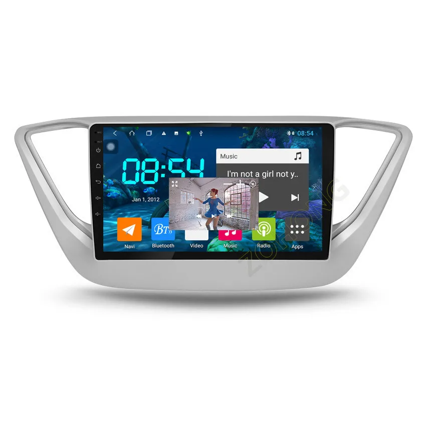 4 + 64 Гб DSP 4G Octa 8 ядер android 10 Автомобильный мультимедийный DVD плеер для Hyundai Solaris accent