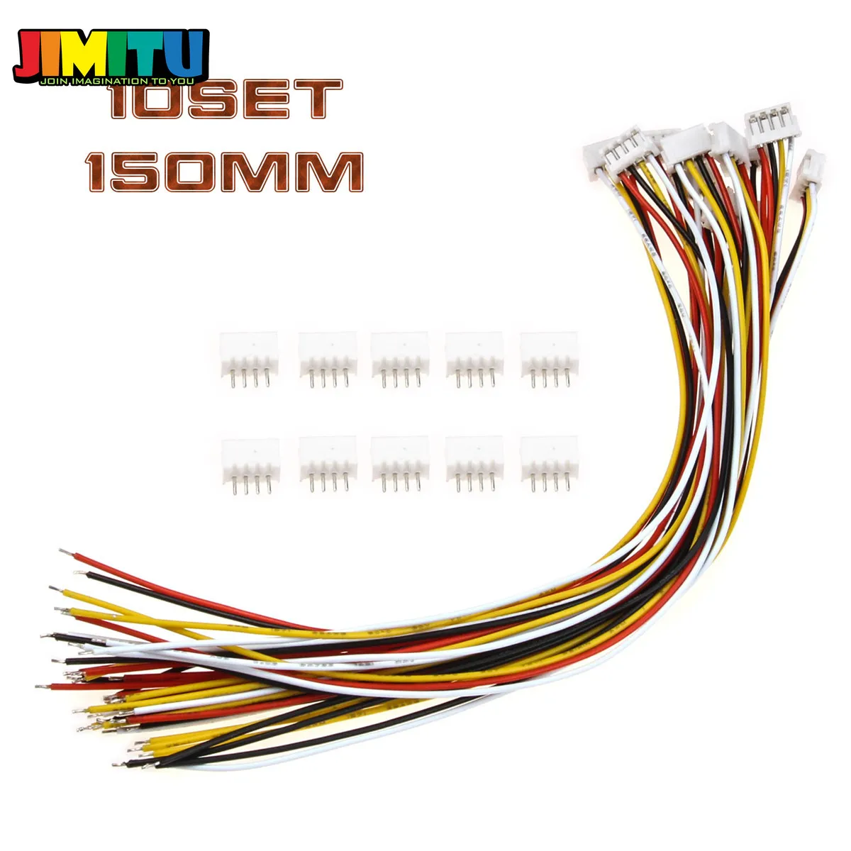Сетевой кабель SH1.0 JST 4 pin 10 комплектов одиночные электронные коннекторы Клеммная