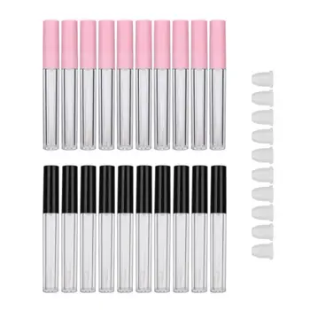 

10pcs Refillable Lip Gloss Bottle DIY Empty Lip Balm Tube Container Makeup Tool Accessory (2.5ml/pc) Empty Lip Gloss Oil Bottle