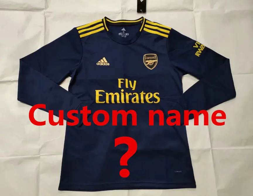 Футбольная рубашка с длинным рукавом,, Arsenal, 19/20 OZIL, домашняя красная футбольная майка, желтая, LACAZETTE AUBAMEYANG RAMSEY, футбольная рубашка - Цвет: shirt