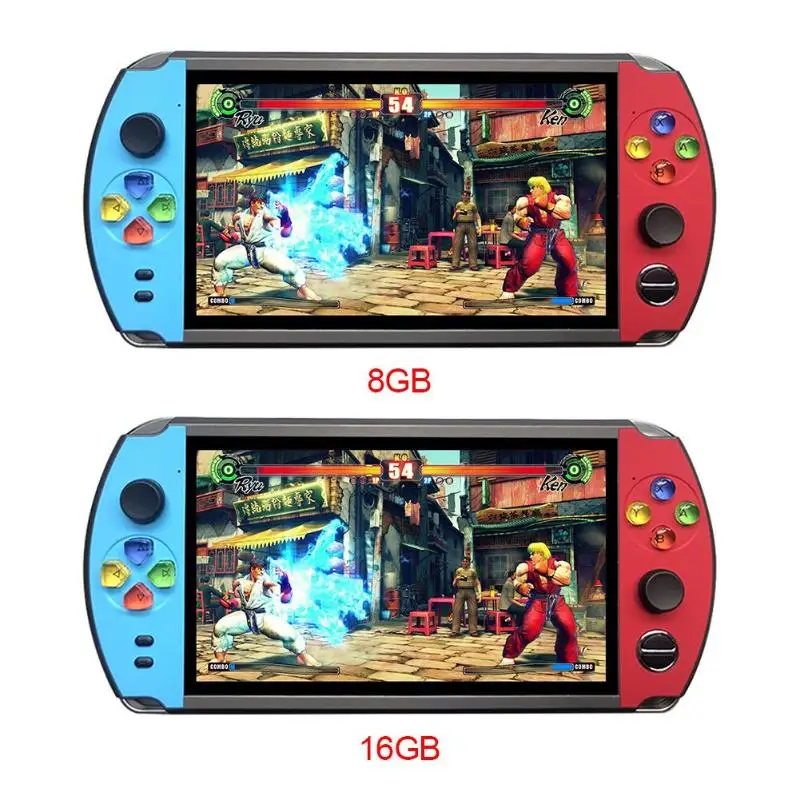 

X19 7.0 inch Screen Retro Game Player TV Out Video Console for FC CPS NEOGEO Games Portable Handheld Gaming Player for Kids Gift