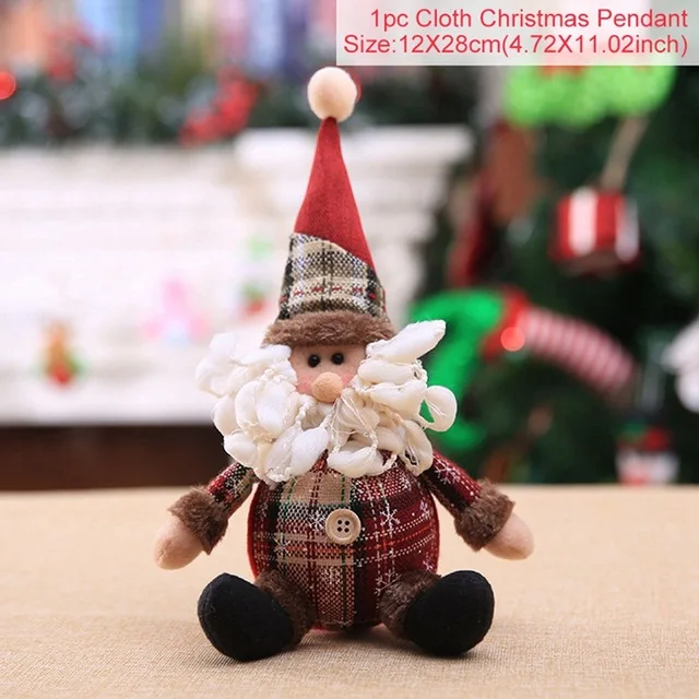 Xmas dolls 1 Рождественская прозрачная коробка, украшения, Рождественский Декор для дома, Рождественская елка, игрушка Navidad, подарки на год, Deco Noel Natal - Цвет: Xmas dolls 1