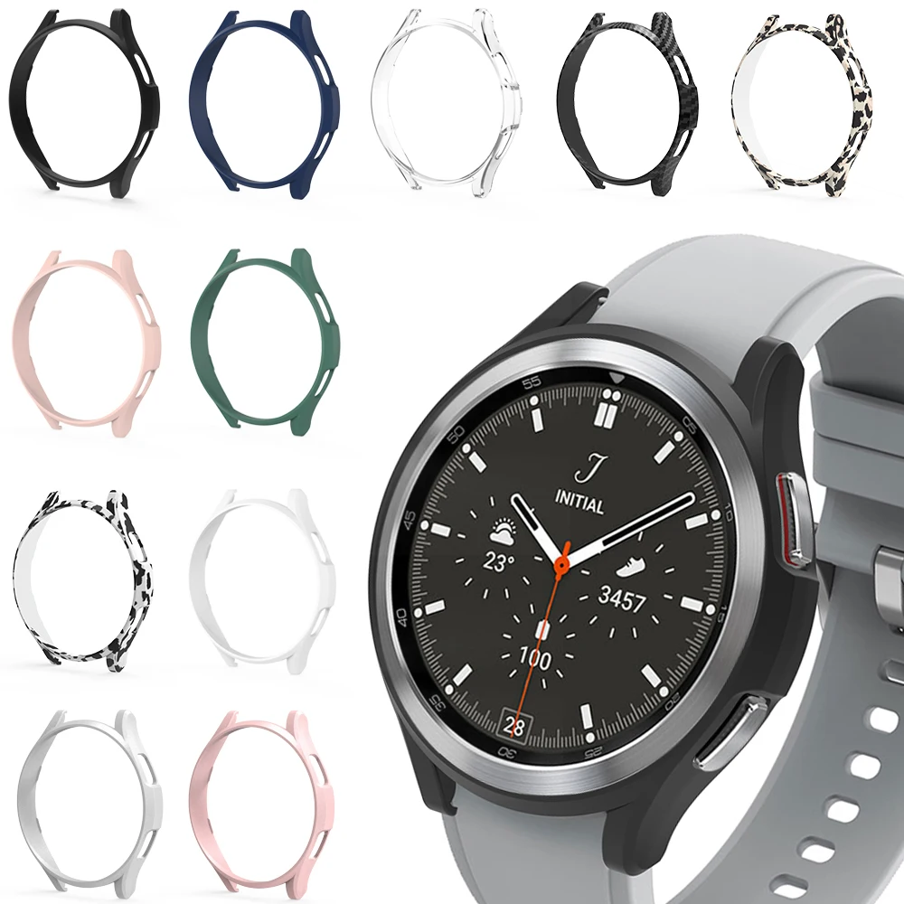 PC Matte Watch Cover for Samsung Galaxy Watch 4 40MM 44MM Watch 4 Classic 42mm 46mm Case All-Around Protective Bumper Shell