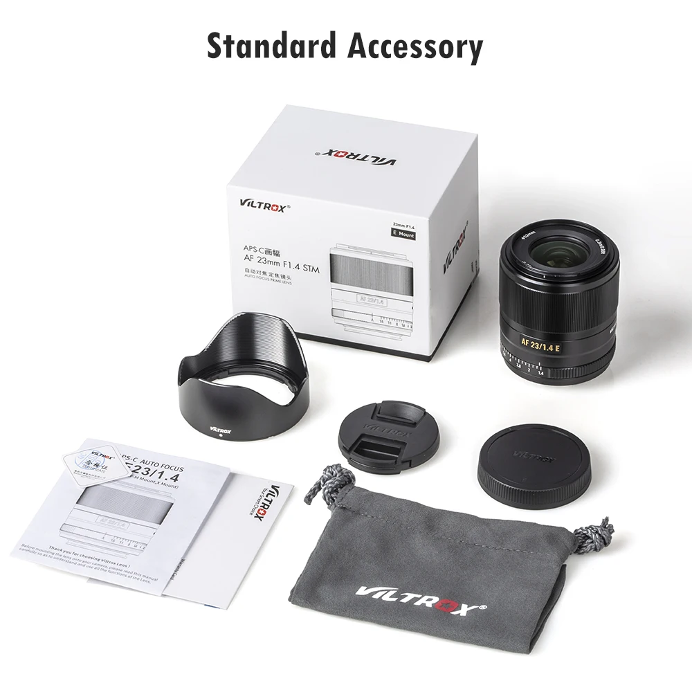 Объектив Viltrox 23 мм F1.4 STM AF с автофокусом объектив большой апертурой для Sony E mount Cameras