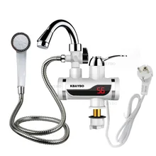 Instant Tankless Electric Hot Water Heater Faucet Kitchen Instant Heating Tap EU plug