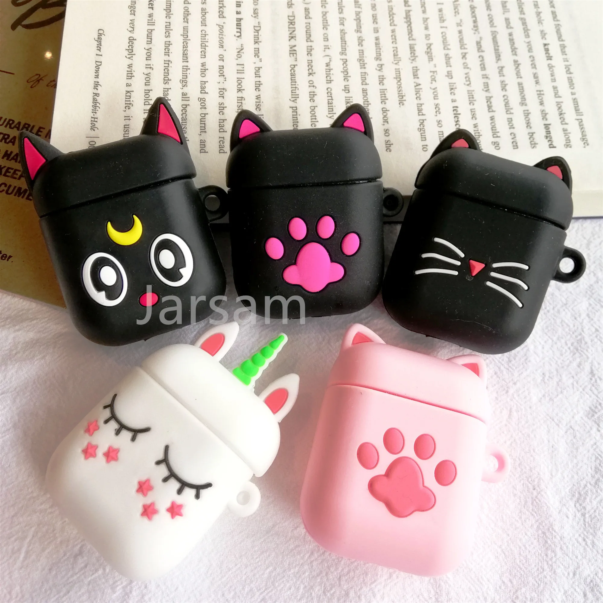 

For AirPods Case Cute Biscuits Earphone Cases For Apple Airpods 2 Funny Protect Cover without Finger Ring Strap