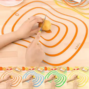 

1PC Cutting Board Candy Color Flexible Transparent Cutting Board Kitchen PP Classification Chopping Eco-friendly Tools#15