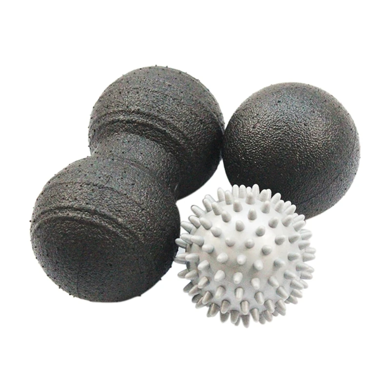 Massage Ball Set Health Peanut Massage Ball Spike Hand Fitness Ball Yoga Myofascial Release Gym Sport Body Massager Roller