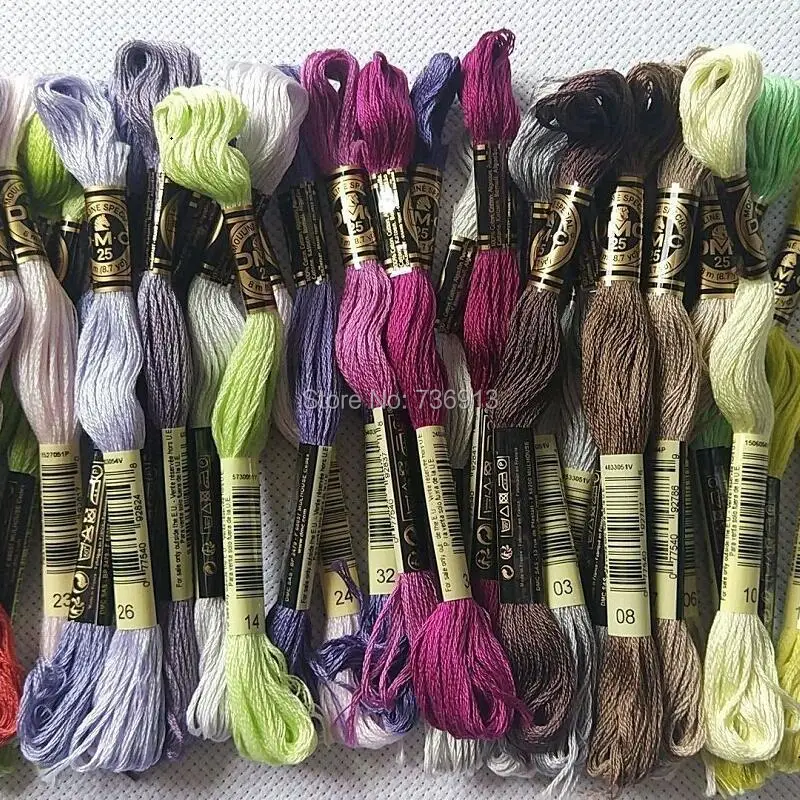 

35 Pieces New DMC Colors From 01 To 35 Embroidery Floss Thread Yarn