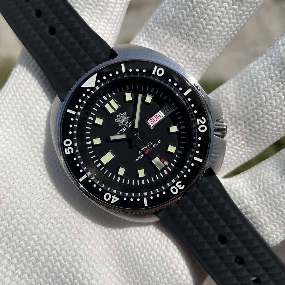 Мужские Водонепроницаемые механические часы Steeldive SD1970W 2021 20 атм | Наручные