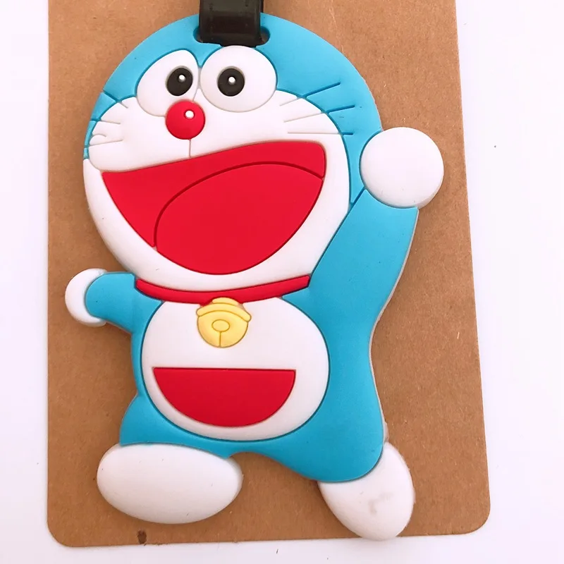 Мультфильм Doraemon багажная бирка дорожные аксессуары милый портативный чемодан сумка бирка кремния бирки с именами Женщины Мужчины этикет багаж