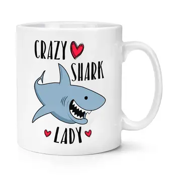 

Shark Lady Mugs Beer Cup Coffee Mug Ceramic Tea Cups