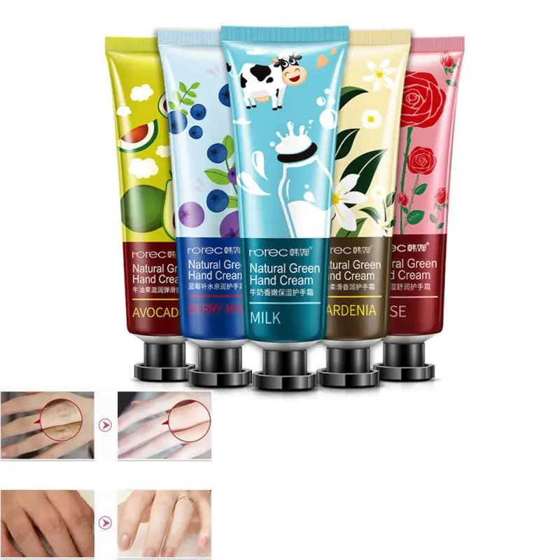 Увлажняющий питательный крем для рук Зеленые растительные и Фруктовые экстракты ароматный крем для ухода за руками против трещин лосьон для рук TSLM2
