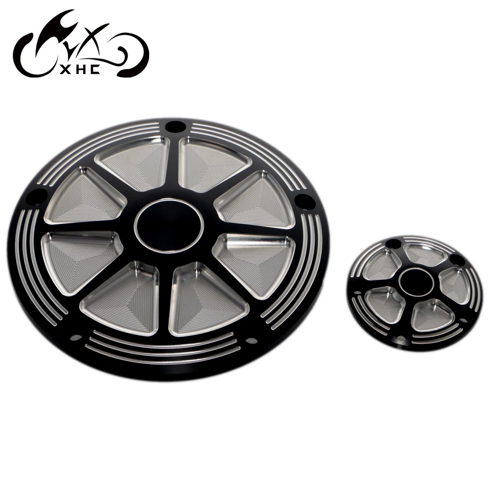 Черная CNC Дерби крышка синхронизации для Harley Touring Road King Electra Street Glide FLHR FLHX 06-13 Dyna Low