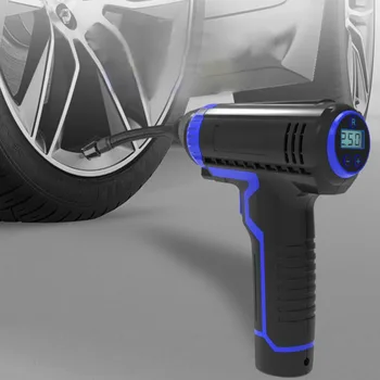 

Car Wireless Air Pump Hand-Held Intelligent Digital Display Charging Portable Single Cylinder Tire Pump New New