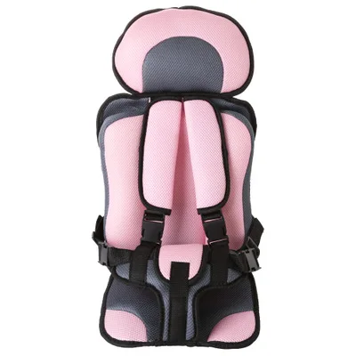 Детский безопасный стул, коврик для сиденья, портативный утолщенный губчатый стул для малыша, подушка для малыша, дышащая подушка для ребенка, детское кресло - Цвет: Pink