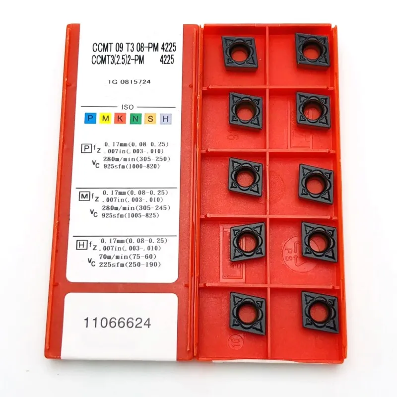 

CCMT 09T308 PM 4225 Carbide Tool CNC Lathe Tool Indexable Turning Tool High Quality CNC Alloy Cutting Tools Turning Inserts
