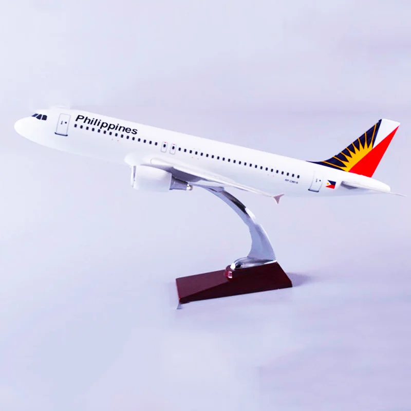 

1:150 Scale 47CM Airbus A320 Model Air Philippines Airlines with Base Alloy Aircraft Plane Collection Cisplay Toys Fans Gifts