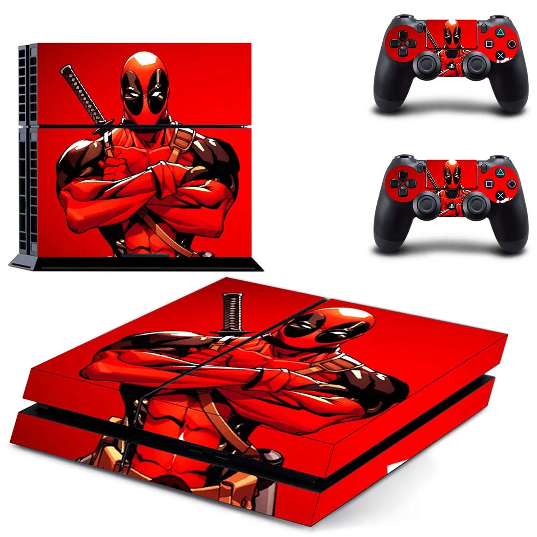 PS 4 стикер Дэдпул игровая станция 4 наклейка s Виниловая наклейка для PS4 наклейка Pegatinas Adesivo для консоли playstation 4 и 2 контроллера