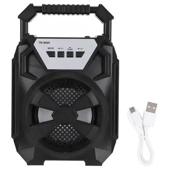 

portable speaker Portable LED Lighting Bluetooth4.2+DER Speaker with U Disk TF Card Slot AUX Interface bocina bluetooth