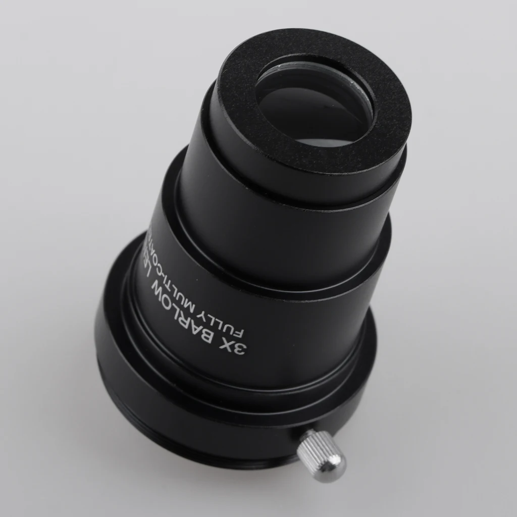 Telescope Eyepiece Barlow Lens for Celestron Orion 5X 3X High Power Magnification 1.25inch/31.7mm Universal T Ring Adapter Telescope Eyepiece Barlow Lens for Celestron Orion 5X 3X High Power Magnification 1.25inch/31.7mm Universal T Ring Adapter
