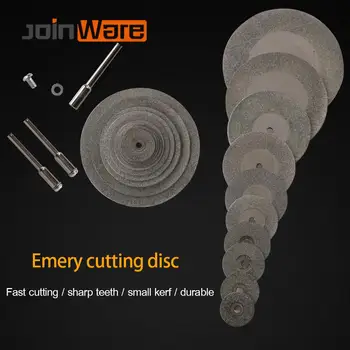 

12Pcs/Set 16-60mm Mini Diamond Saw Blade Silver Cutting Discs with 3mm Shaft Size for Dremel Drill Fit Rotary Tool