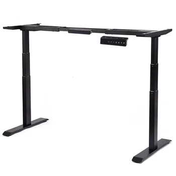 

Electric Height Adjustable Standing Desk Frame Dual Motor System Solid Steel Frame Construction Frame with Large Weight Capacity