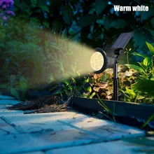 Солнечная энергия 7 светодиодный прожектор водонепроницаемый светильник лужайка пейзаж огни для наружного сада LKS99