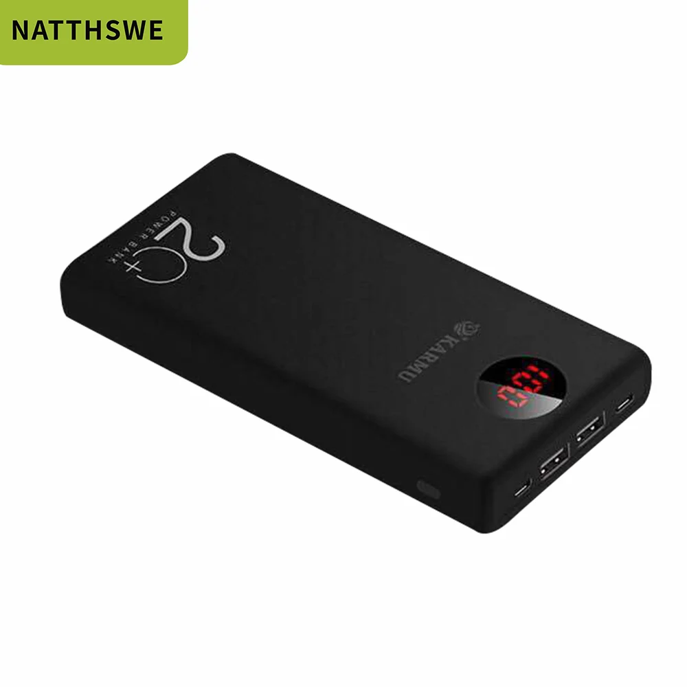 NATTHSWE 20000 мАч Внешний аккумулятор для iPhone samsung huawei type C PD Быстрая зарядка + быстрая 3 0