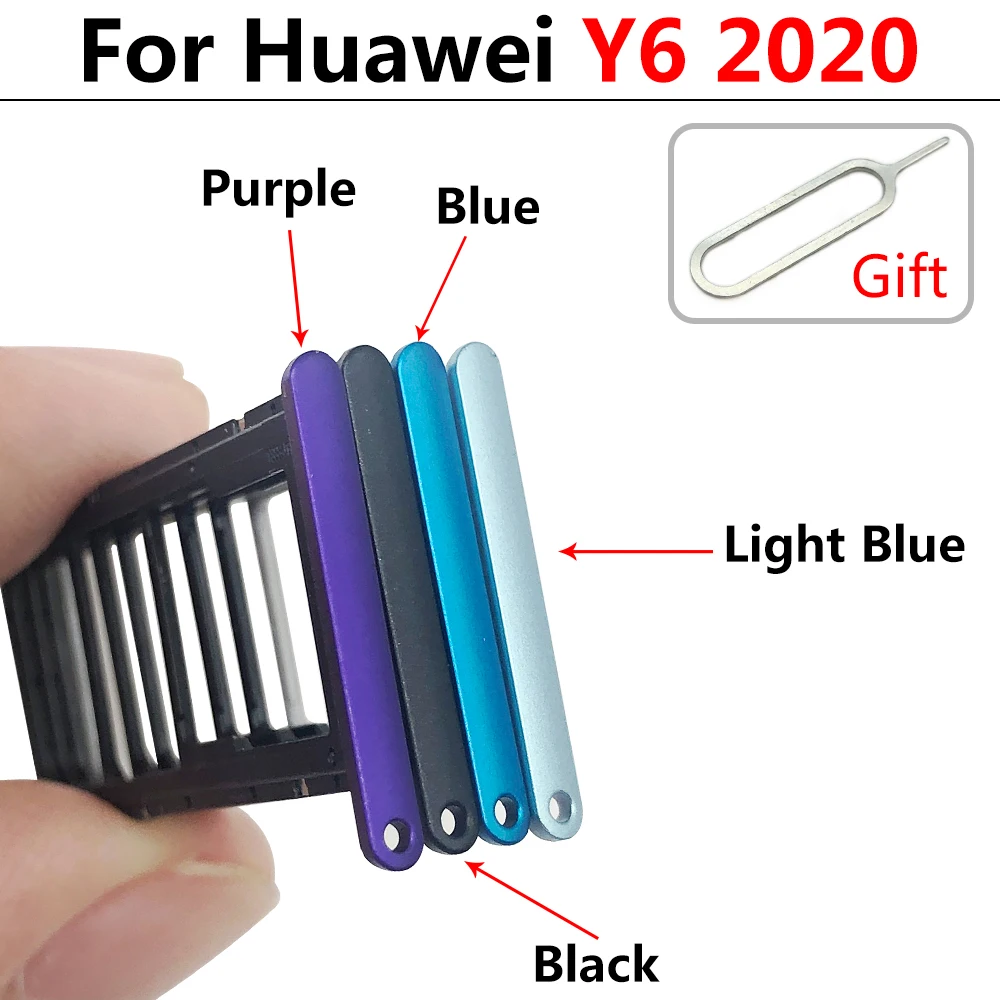 10개, 화웨이 Y6 Y7P Y8P 2020 Y9 Y7 Y6 Y5 프라임 Y7 Pro 2017 2018 2019 SIM 카드 슬롯 카드 트레이 칩 홀더 어댑터 부품 (신품)