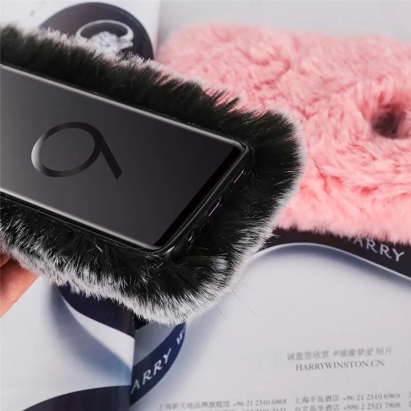 3D чехол из кроличьего меха для Samsung Galaxy A51 A71 A01 A50 A50S A70 A30 A20 A10 S M10 M20 S11 M40 A60 A40 A80 A20E