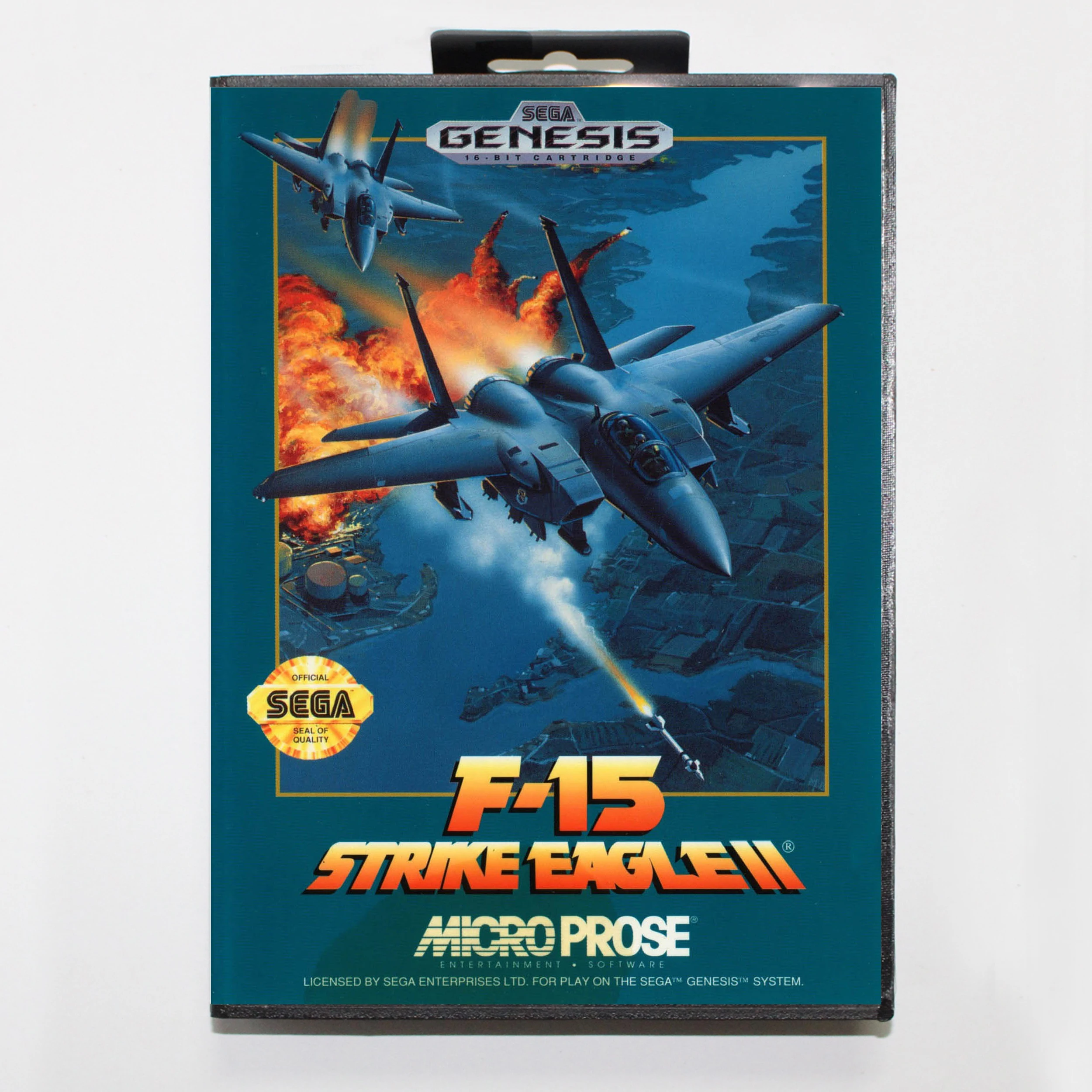 F-15 Strike Eagle II с розничной коробкой 16-битная игровая карта MD для Sega Mega Drive/ Genesis |