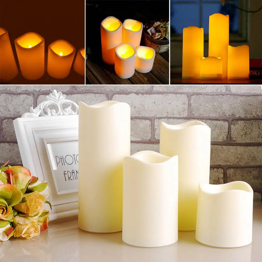 

Cylindrical Flickering LED Candle Light Flameless forGarden Yard / Christmas Lamp Decoration