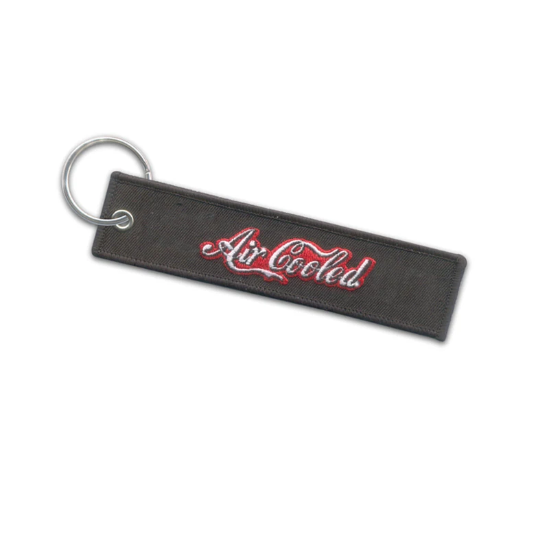 

Cooled Custom Text Embroidery Keychain For Cars Embroidery Key Ring